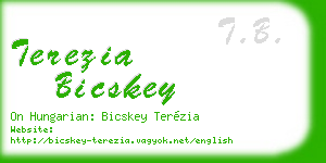 terezia bicskey business card